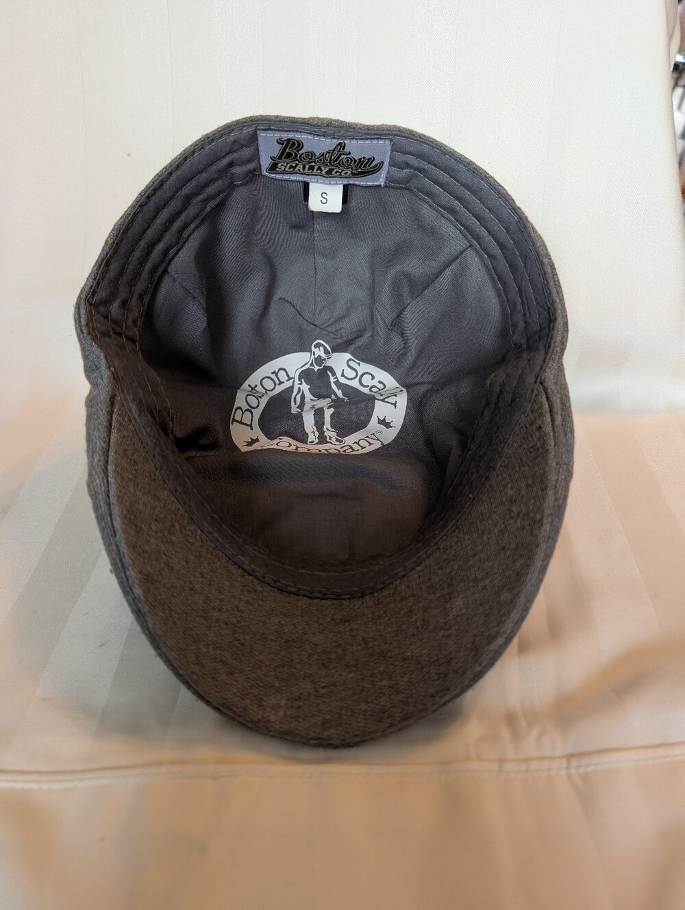 Boston Scally Co. The Scrapper Light Grey 6-Panel Scally Cap Hat S